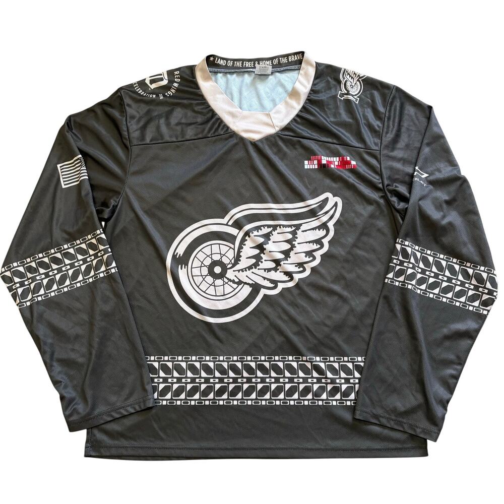 Detroit Red Wings Military Jersey Military‎ Appreciation Night Large 11/9/25 SGA